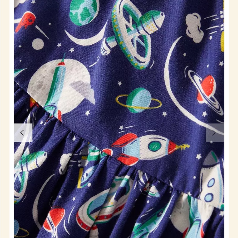 NWT Mini Boden Print Long Sleeve Dress - Picture 3 of 7